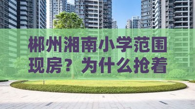 郴州湘南小学范围现房